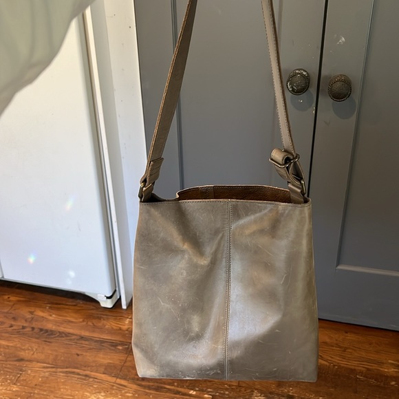 ABLE grey leather purse - Picture 6 of 7